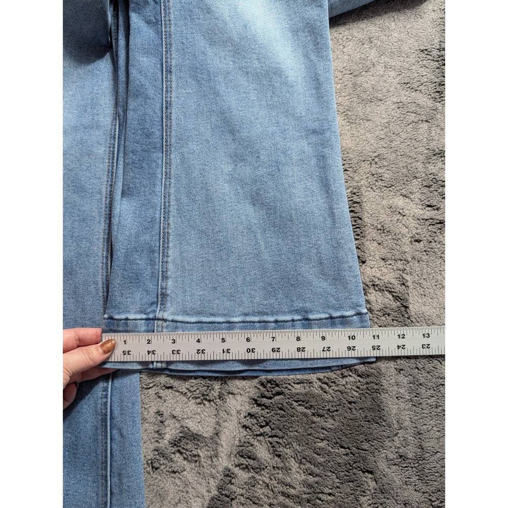 Rock & Roll Denim Button Fly Flare Jeans Women's Size 30 Medium Wash - Picture 9 of 13